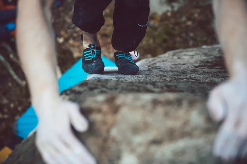 Scarpa Instinct S Climbing Shoes - Black-Azure-9